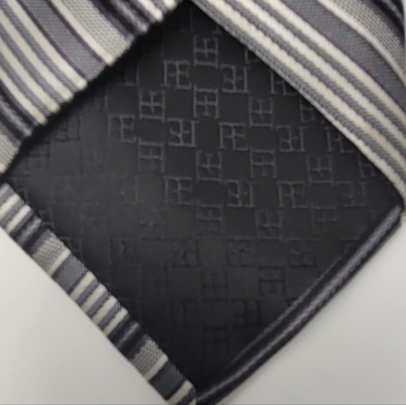 3/$30 Perry Ellis Portfold Grey 100% Silk - Picture 5 of 8